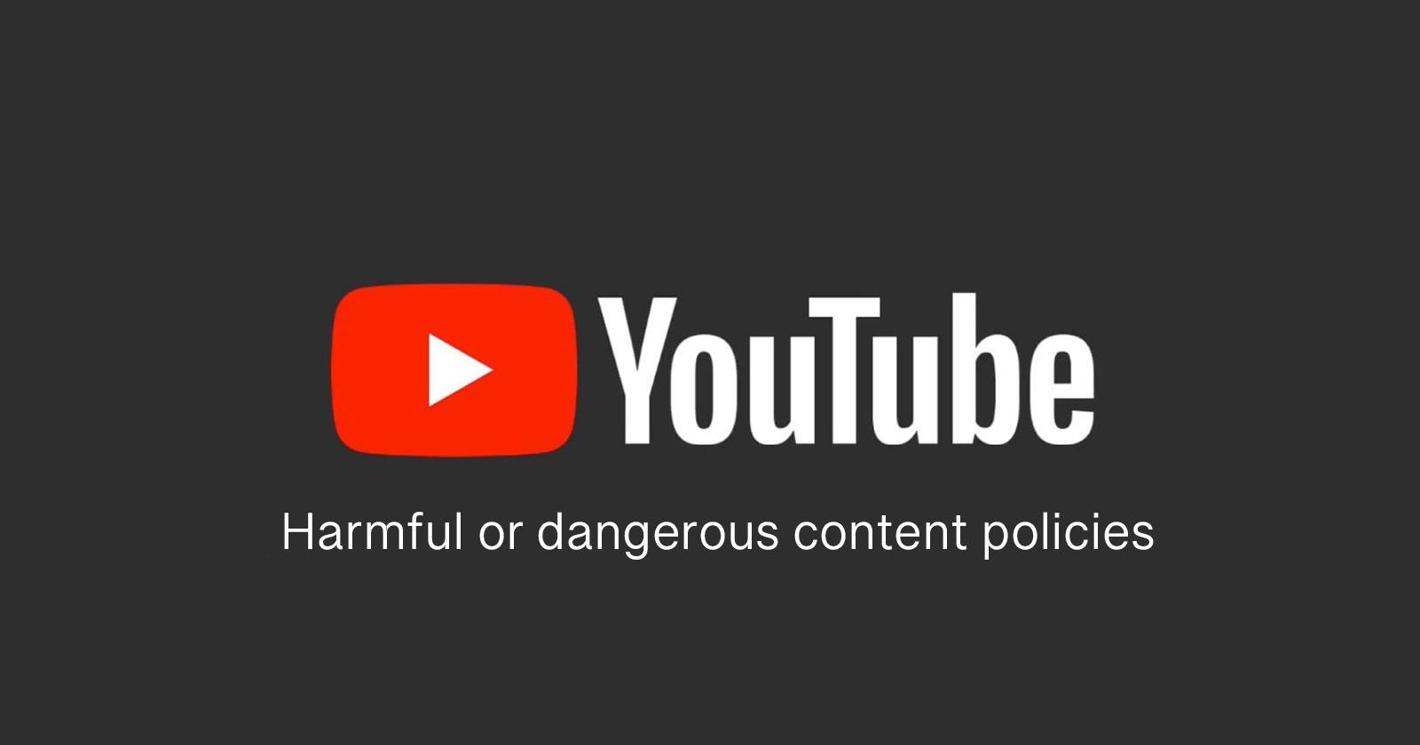 سیاست‌های محتوای خطرناک و مضر در یوتیوب