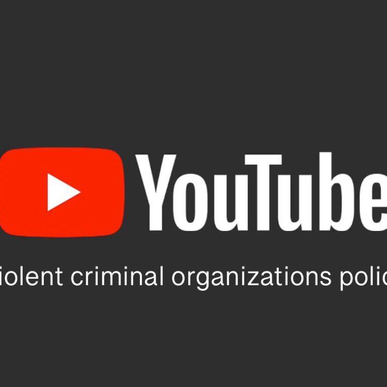 سیاست های سازمان‌های تبهکار و خشن در یوتیوب