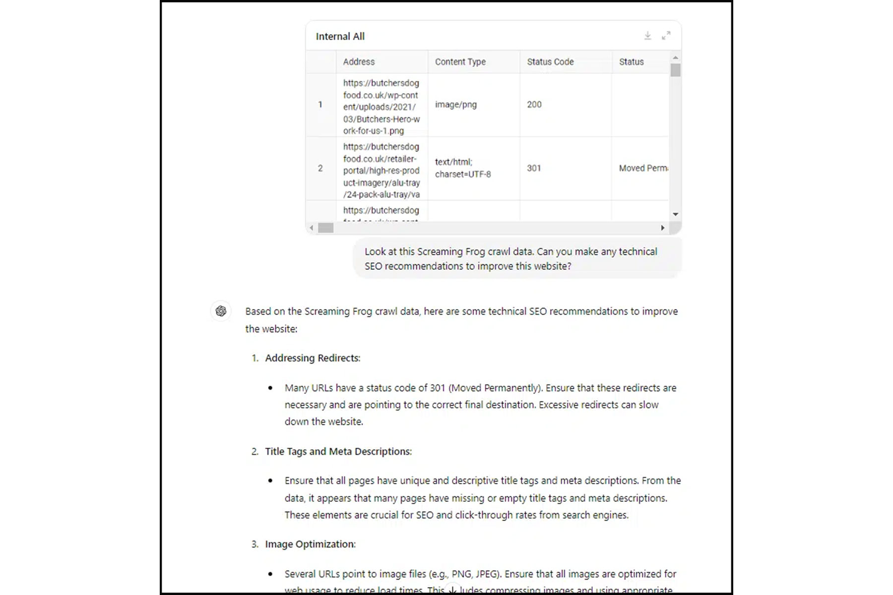 فایل CSV را در GPT-4o