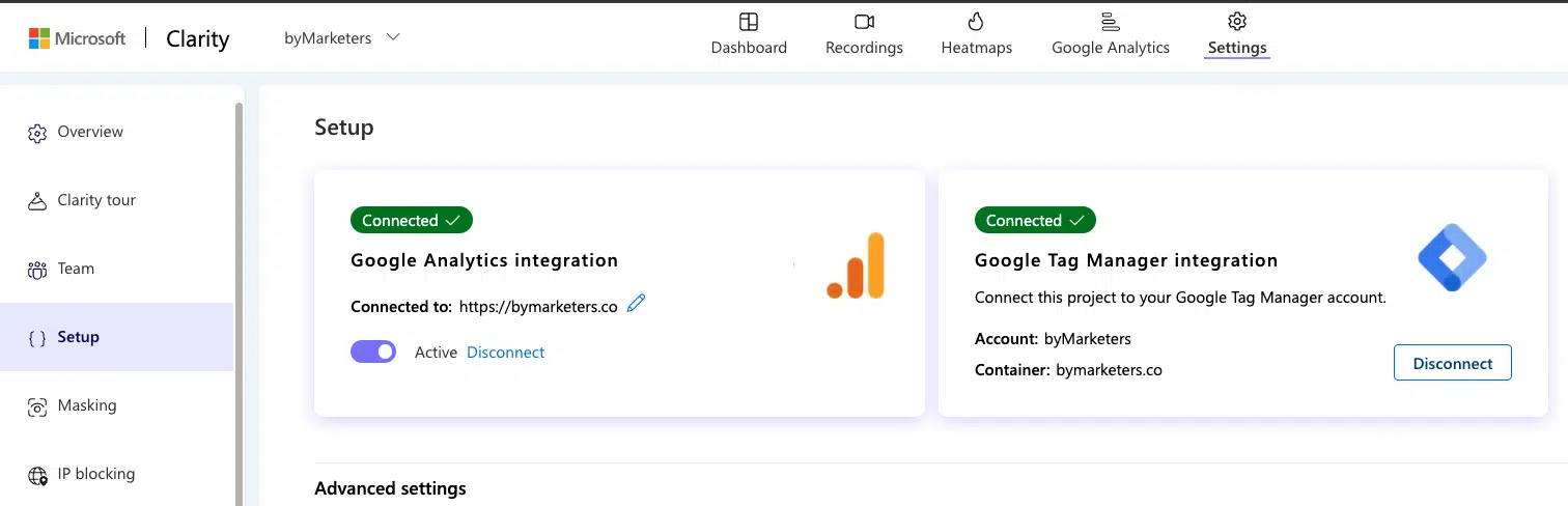 Google Analytics 4 (GA4) و microsoft clarity