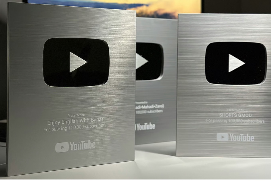 گرفتن لوح نقره ای یوتیوب