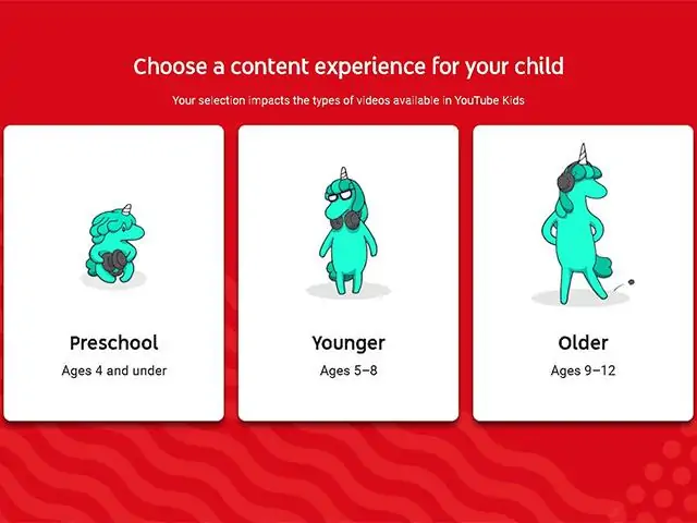 قوانین محتوایی در YouTube Kids