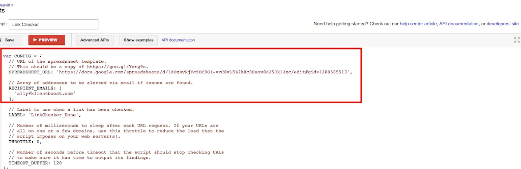 اسکریپت ارزیابی لینک Link checker script