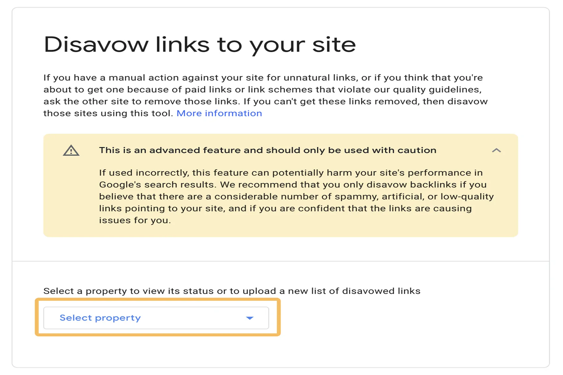 disavow links