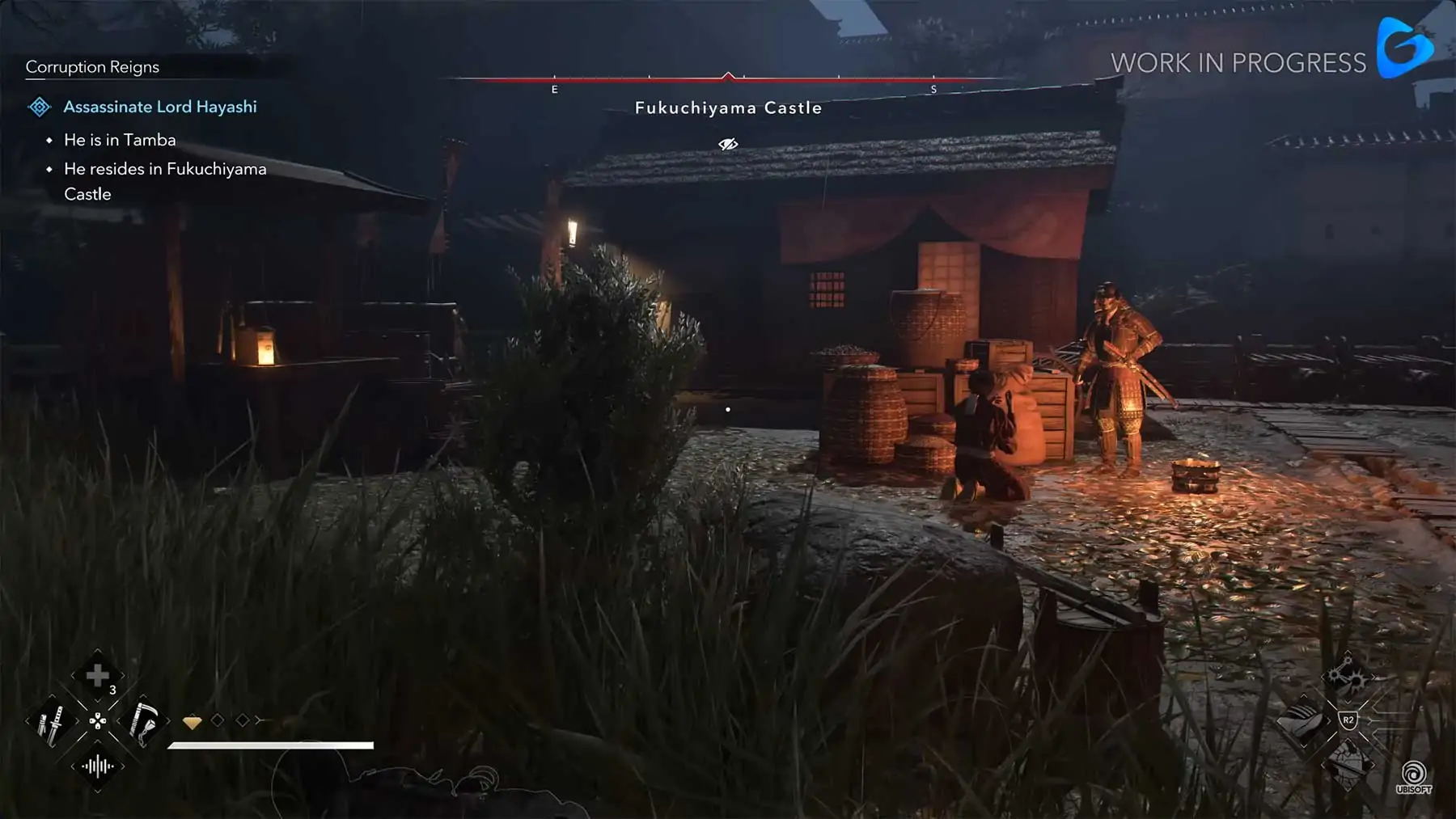 Assassin's creed shadows prone mechanic