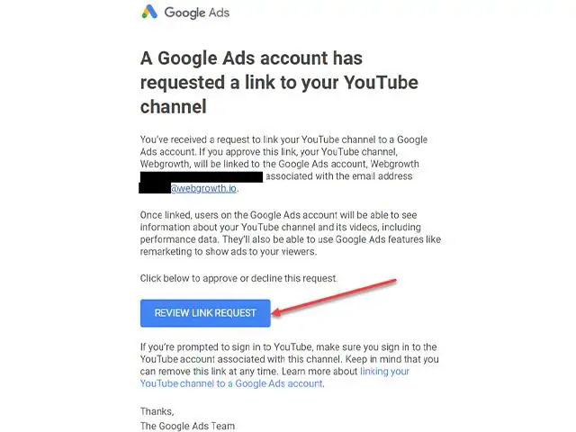 تایید اتصال گوگل ادز به یوتیوب