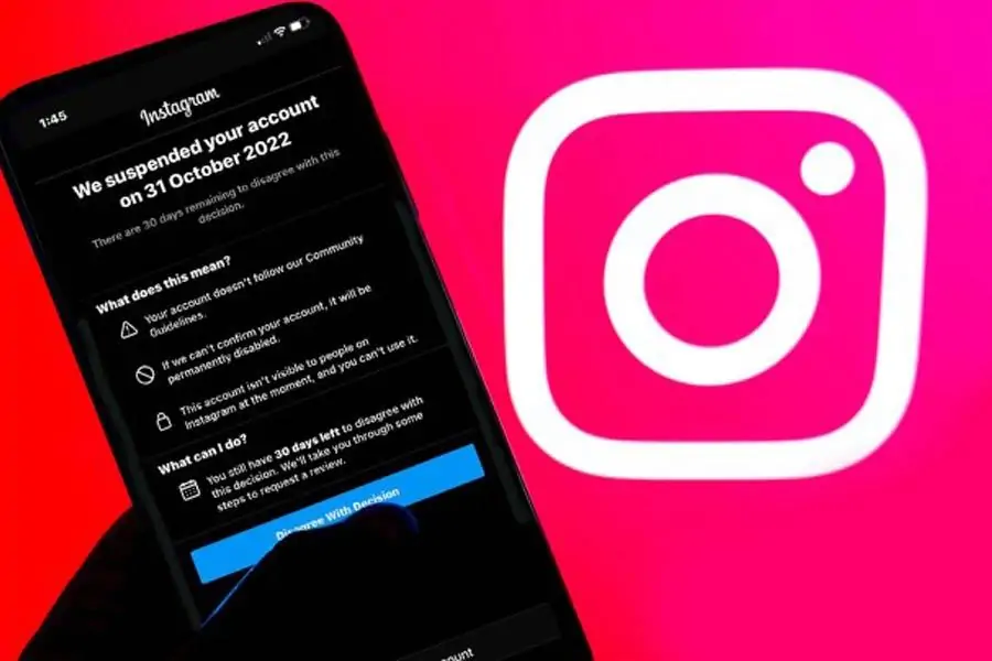 رفع ساسپند شدن اینستاگرام